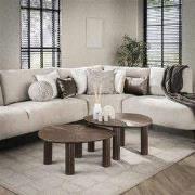 Hoyz Collection - Salontafel Maya Teak - Teak Rust Brown - Set van 2