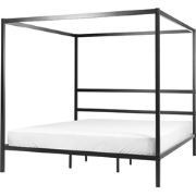 LESTARDS - Hemelbed - Zwart - 180 x 200 cm - Staal