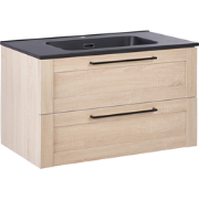 TARIJA - Wastafelmeubel - Lichtbruin - Hout