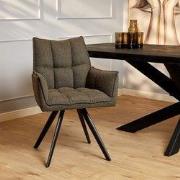 Eetkamerstoel Yuni | Bruin - 61 x  x 62,5 - Stof