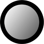 Spiegel Dide | 40 cm | Black - Zwart