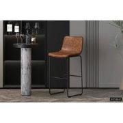Barstoel 'Mancia' PU Ote Topper 02 Cognac - 56 x  x 56 - PU, Metaal