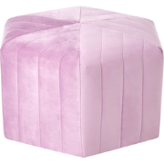 MURIETTA - Poef - Lichtviolet - Fluweel