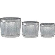 Clayre & Eef Planthouder 38x28x36 cm Grijs Metaal