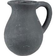 Clayre & Eef Decoratie Kan 17x15x11 cm Grijs Steen