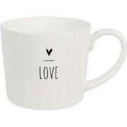 Clayre & Eef Mok 275 ml Wit Keramiek Hart