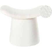 RIDDLE - Poef - Gebroken wit - Bouclé