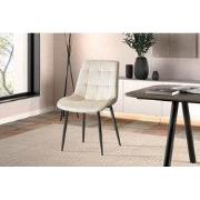 Stoel 'Juta' Fluweel Beige - 50 x  x 42 - Velours, Metaal