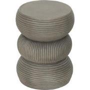 MUST Living Side table Slice Olive,47xØ35 cm, fiber cement olive