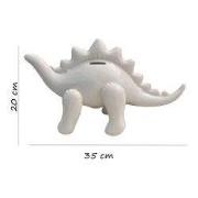 Spaarpot - dino - kinderkamer - Stegosaurus - wit