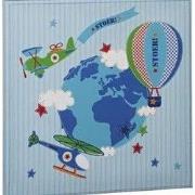 Lief! Stoer! Canvas Schilderij Kinderkamer 30cm Blauw