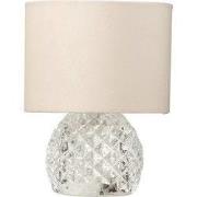 Tafellamp glas led transparant 17,2x17,2x23 cm