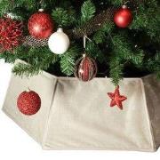 Unique Living - Kerstboomrok Zita - 40x25cm - Wit