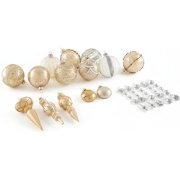 BLING - Set van 35 kerstballen - Goud - Glas