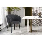 "Chair 'Sevilla' Fabric Dark Grey" - 57 x  x 44 - Textiel