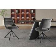 "Chair 'Dante' Fabric Grey" - 60 x  x 44.0 - Stof