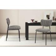 "Chair 'Antura' Fabric Ote Lisa 456 Dark Grey"