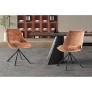 Stoel 'Dante' Stof Roest - 60 x  x 44.0