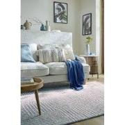 Laagpolig Vloerkleed Check Blue - Abstract - Blauw - 80 x 150 cm