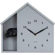 Karlsson - Wandklok Peeking Doggy - Muisgrijs- Ø24,9cm