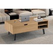 Salontafel 'Justine' met opklapbare top in Eik Naturel decor