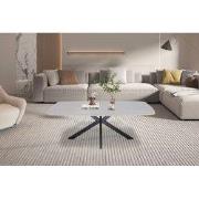 Salontafel 'Apollo' 130 cm Deens Ovaal Steen Grijs - 70