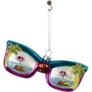 Xmas Hanger - Disco Sunglasses  - Multi Color - 13,5x2x4cm