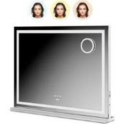 Hollywood Spiegel - Bluetooth Speakers - 80x60cm - Wit