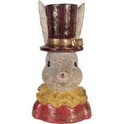 Clayre & Eef Decoratie Beeld Konijn 16x13x29 cm Beige Kunststof