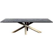 PTMD - Eetkamertafel Alore - Zwart - 280x110x77cm