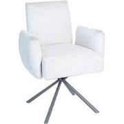 PTMD - Eetkamerstoel Lex - Beige - 66x66x85cm