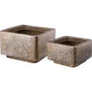 PTMD - Pot Indira - Goud - 73x73x46cm - Set van 2