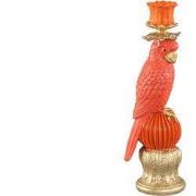 PTMD - Kandelaar Keyaan - Oranje - 9x8.5x28cm