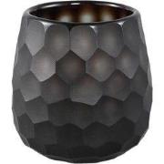 PTMD - Theelicht Eboney - Bruin - 11.5x11.5x11cm