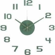 Wandklok Diy Sunset Numbers - Groen - Ø35cm