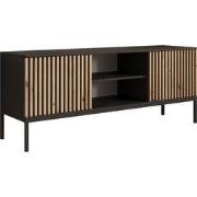 Meubella - TV-Meubel Marbella - Zwart - 150 cm - Staand