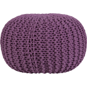 CONRAD L - Poef - Paars - Katoen