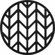 Krumble Pannenonderzetter - Pijlen - Silicoon - Diameter 14 cm - Zwart