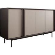 Meubella - Antigo - Dressoir - Beige/Antraciet - 163x43x87 cm
