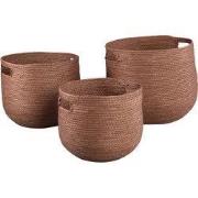 PTMD - Mand Mellaine - Bruin - 34x34x31cm - Set van 3