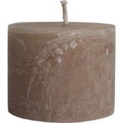 PTMD - Kaars Rustic Outdoor - Beige - 15x15x12cm
