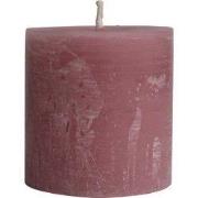 PTMD - Kaars Rustic Outdoor - Roze - 15x15x16cm