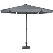 Delta parasol - Ø300 cm - carbon black - donker grijs