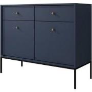 Meubella - Dressoir Moreno - Blauw - 104 cm