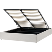 DINAN - Tweepersoonsbed - Lichtbeige - 160 x 200 cm - Polyester