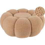 BEAUFORT - Poef - Lichtbruin - Bouclé