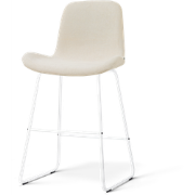 Nino-Fé barkruk cottonbeige - wit onderstel - 65 cm