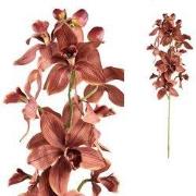 PTMD - Kunstbloem Orchid - Bruin - 38x16x92cm