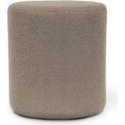Unique Living - Poef Teddy Taupe -35x38cm