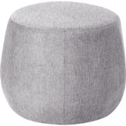 ASHTON - Poef - Lichtgrijs - Polyester